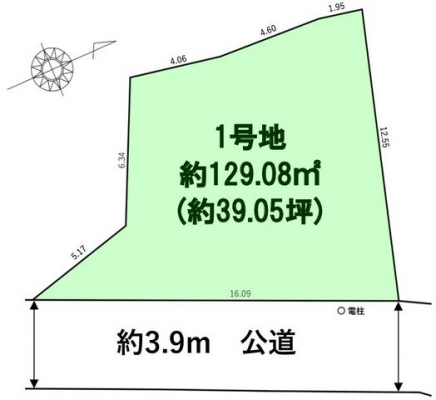 �����������s���ǋ摁��1���ڂ̓y�n�̋��}